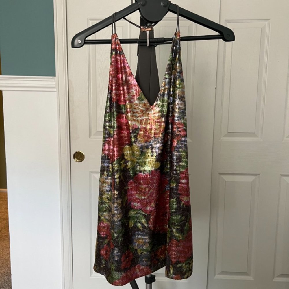 Free People Sequin Floral Dress